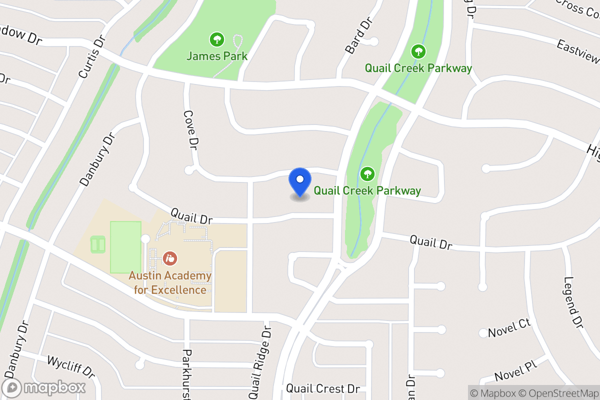 Map of 1313 Quail Dr