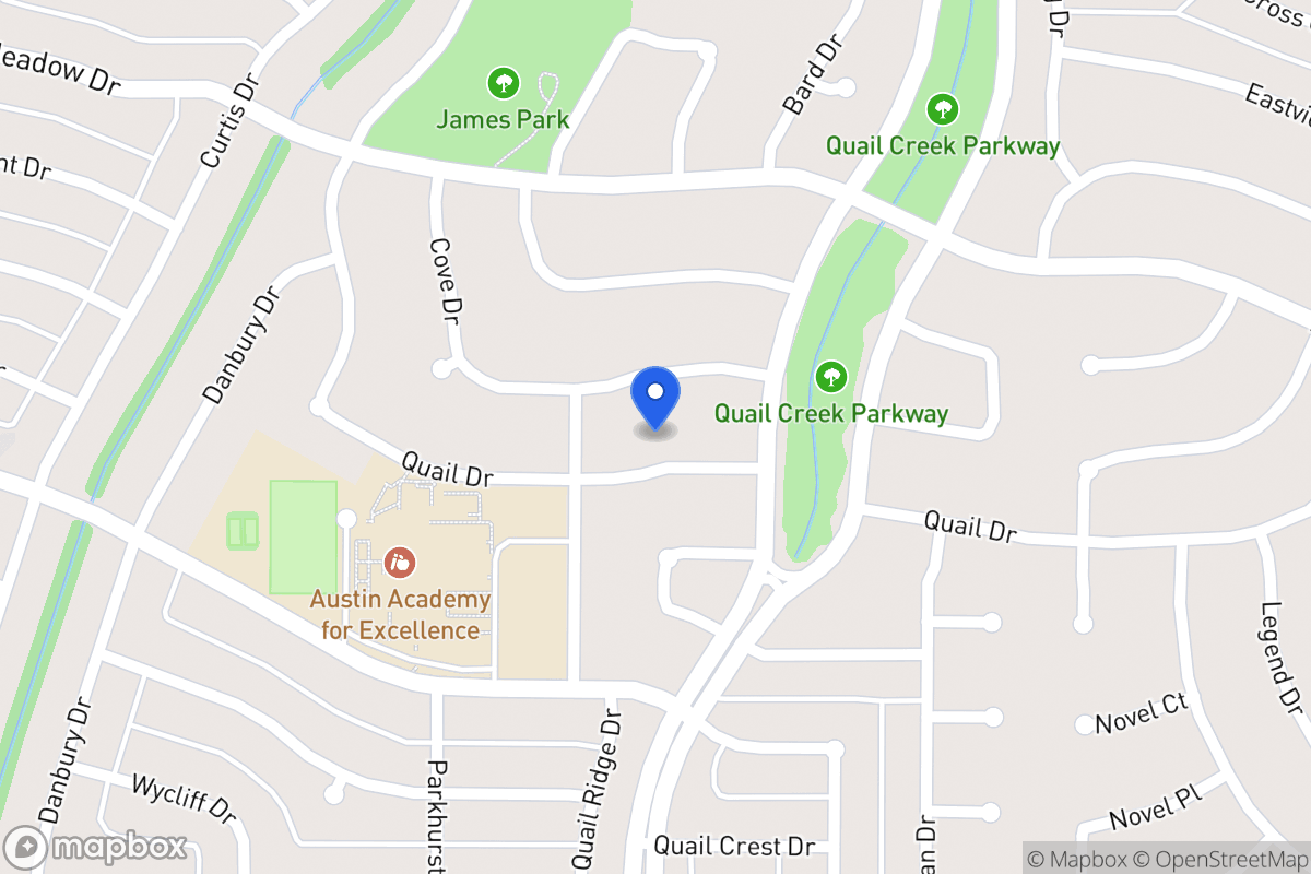 Map of 1309 Quail Dr