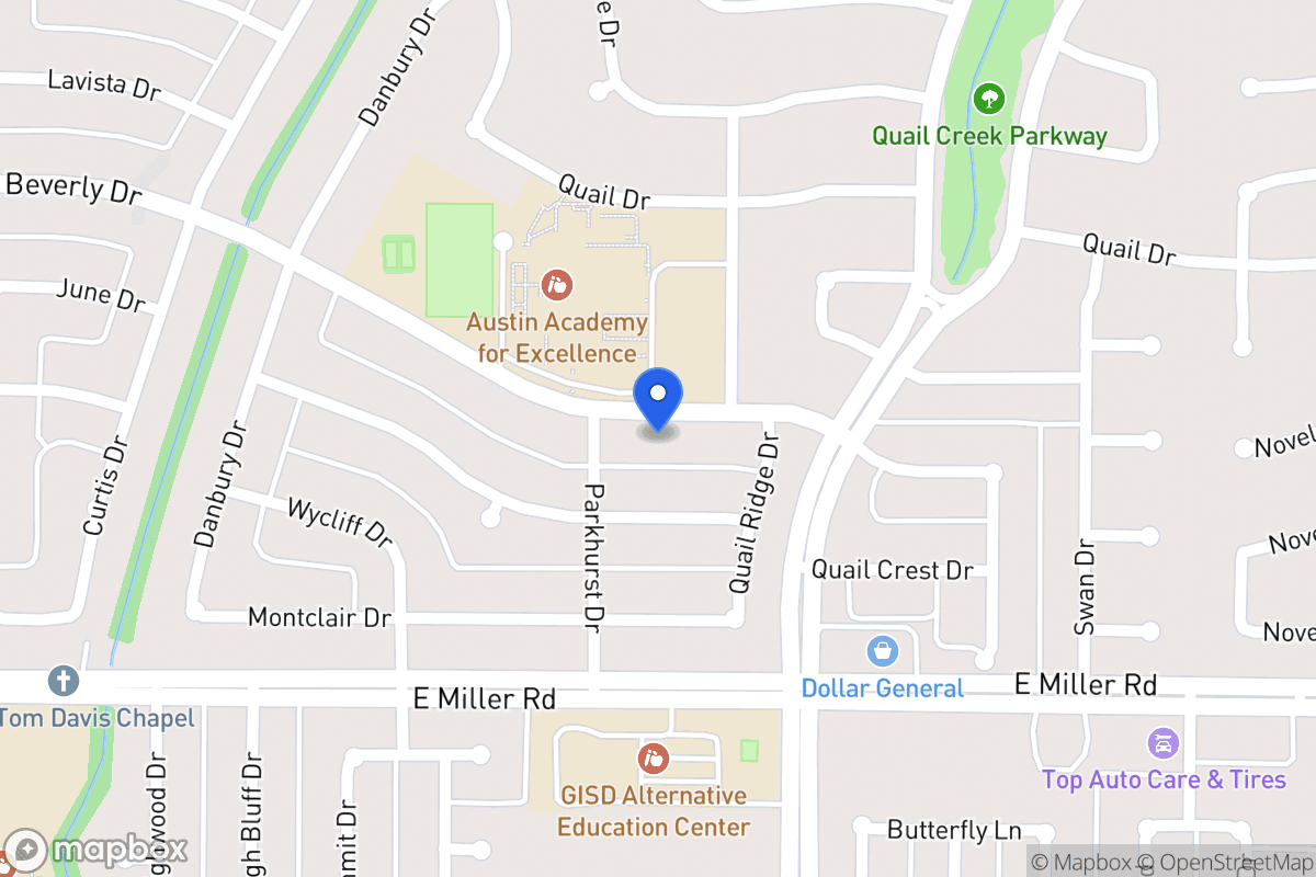 Map of 1210 Beverly Dr