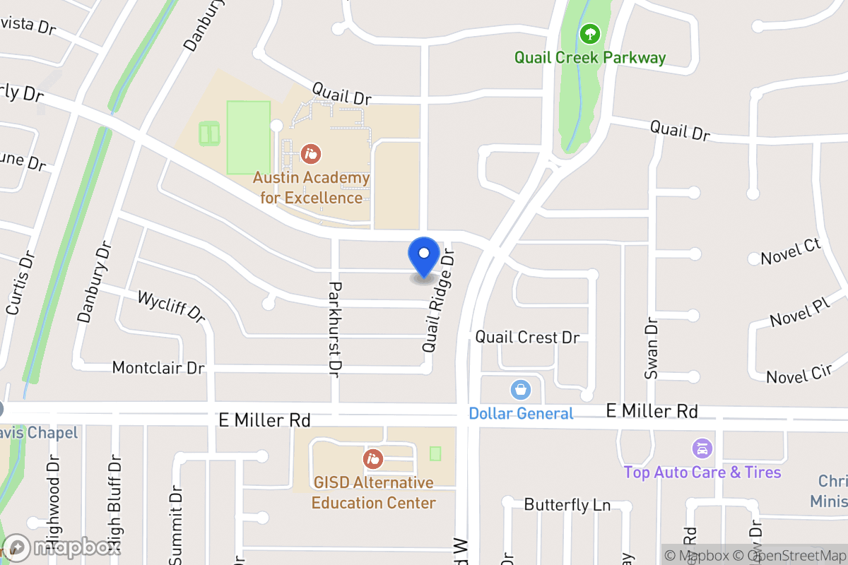 Map of 1221 Woodcrest Dr