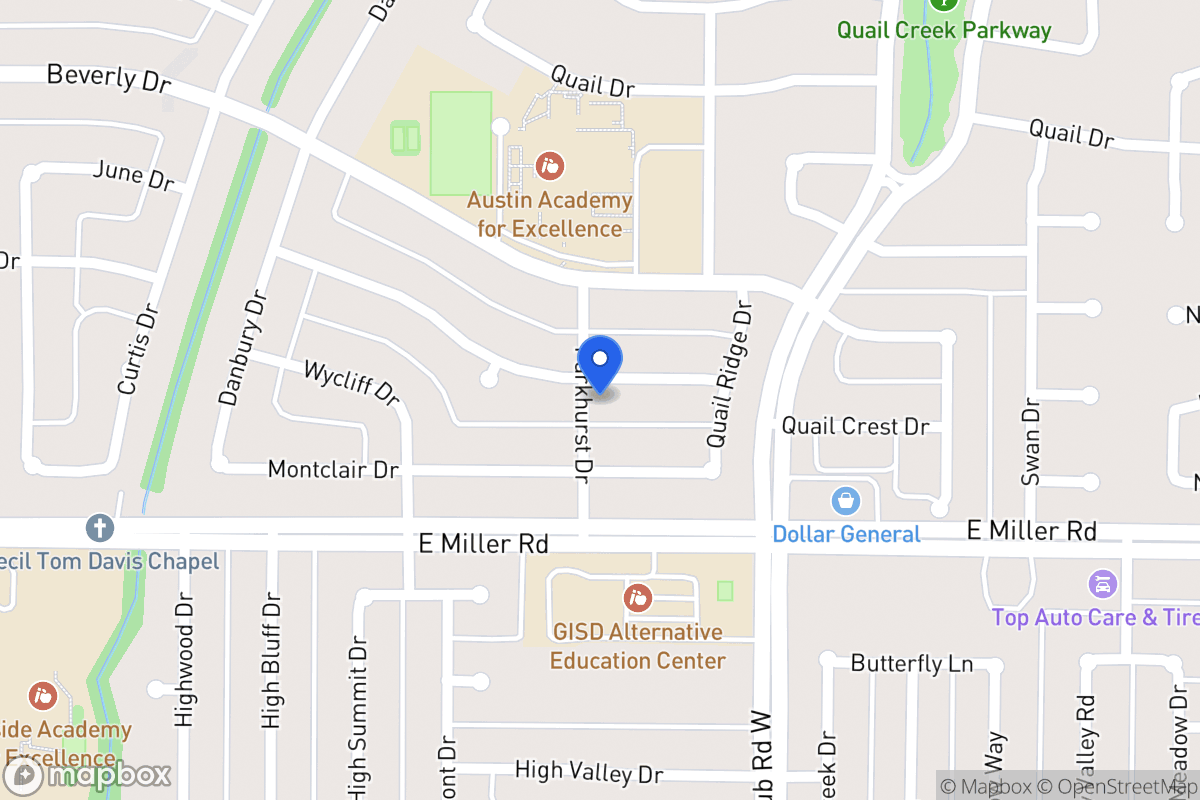 Map of 1202 Woodcrest Dr