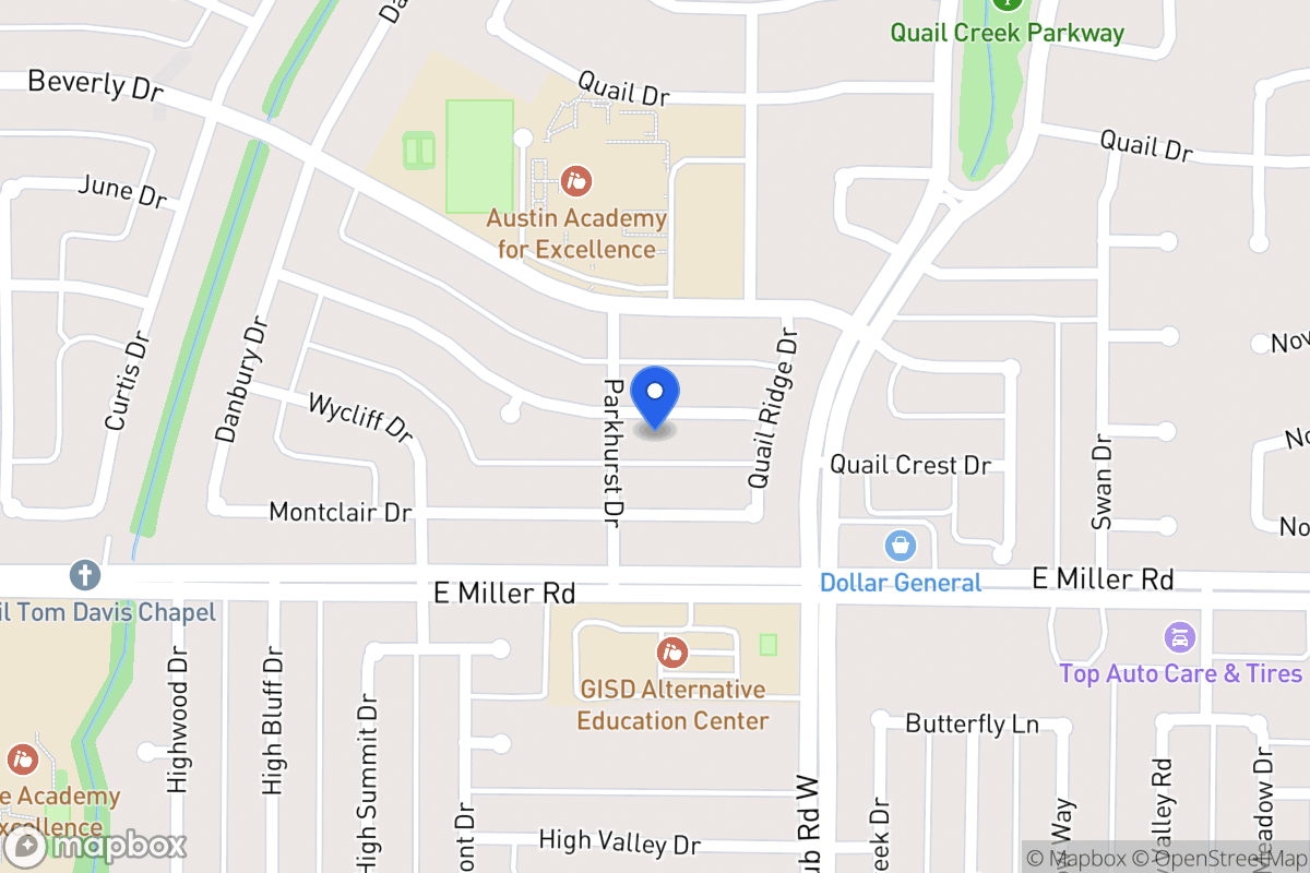 Map of 1206 Woodcrest Dr