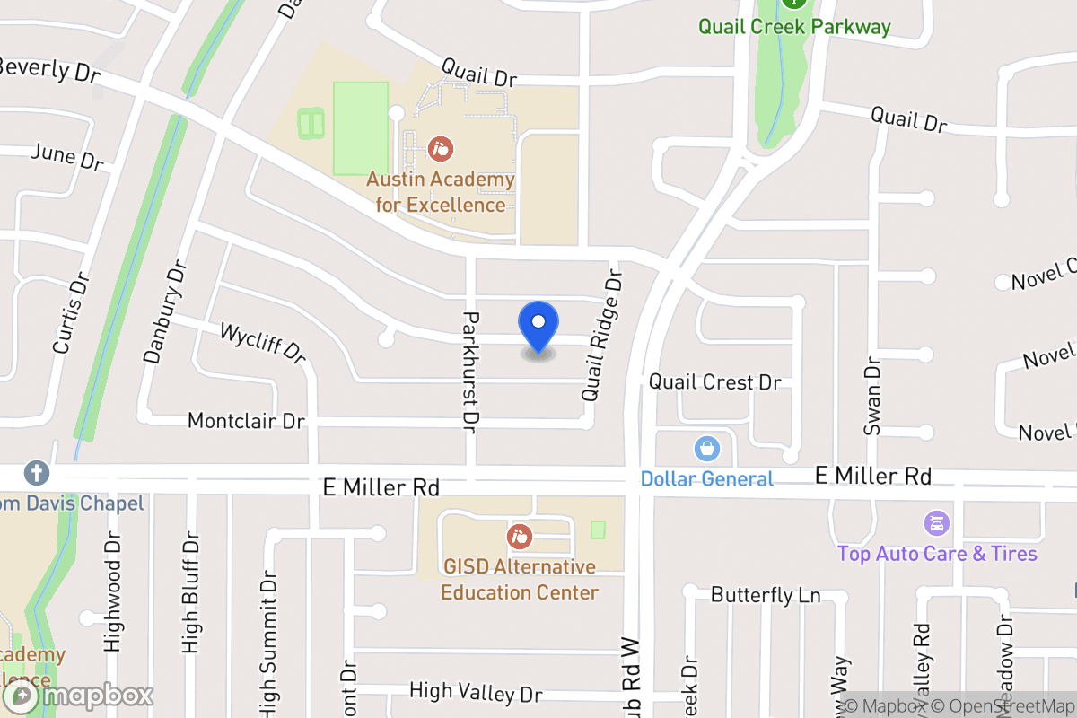 Map of 1214 Woodcrest Dr