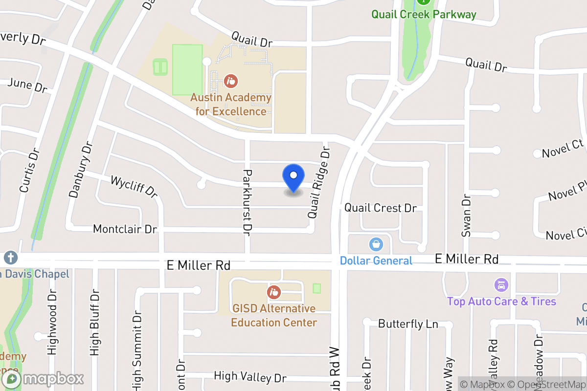Map of 1218 Woodcrest Dr