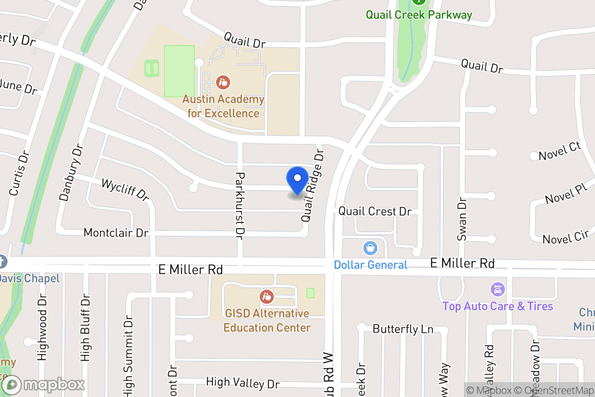 Map of 1222 Woodcrest Dr