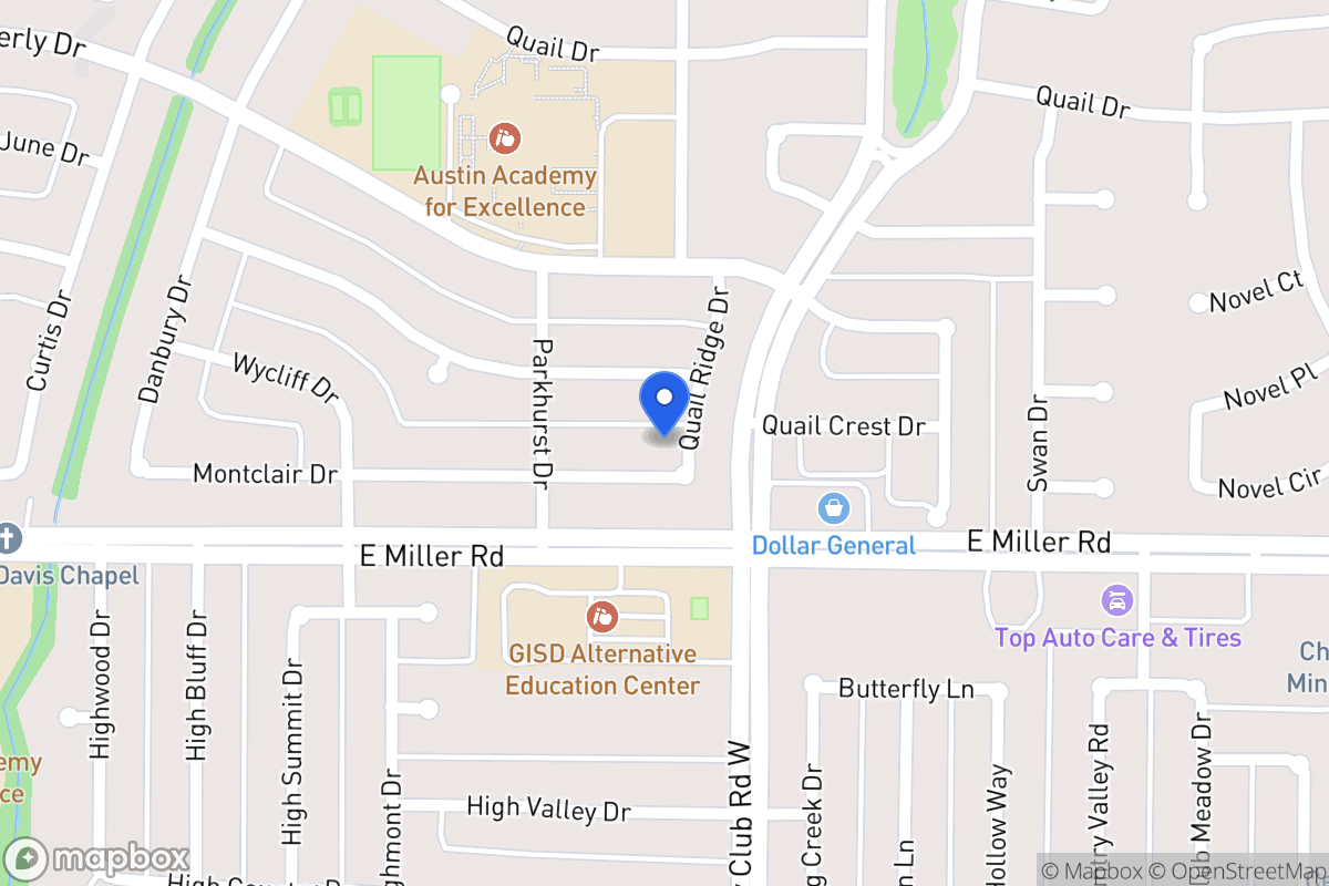 Map of 1217 Montclair Dr