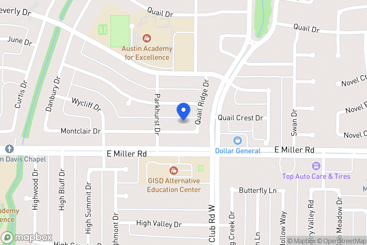 Map of 1213 Montclair Dr