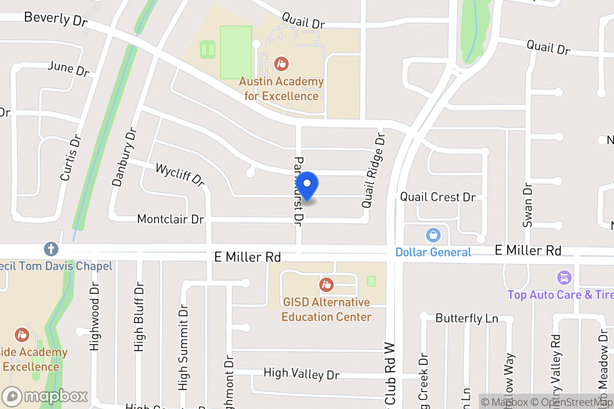 Map of 1201 Montclair Dr