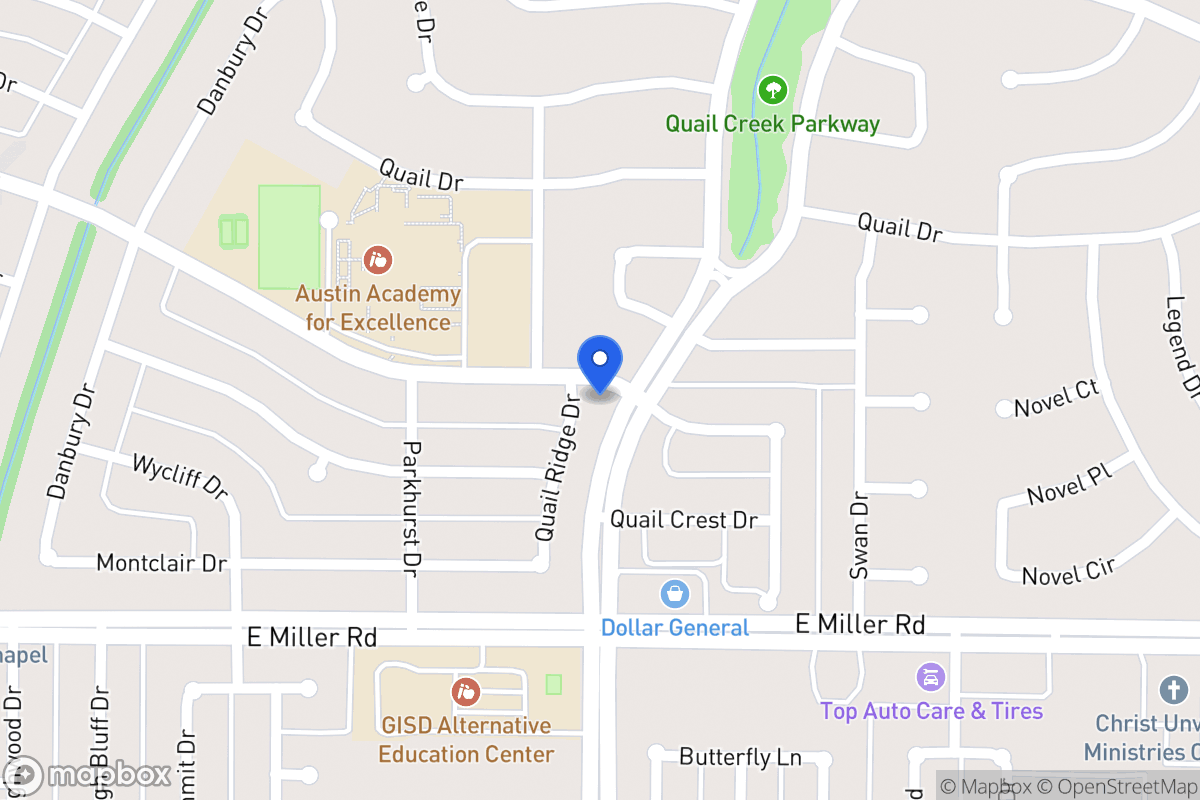 Map of 1802 Quail Ridge Dr