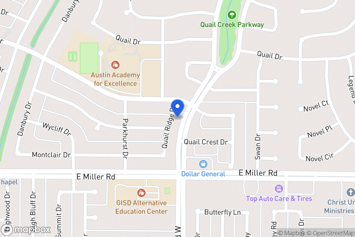 Map of 1810 Quail Ridge Dr