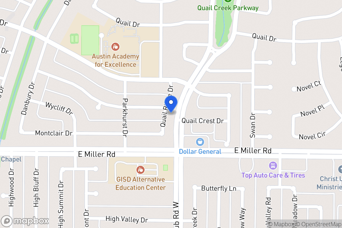 Map of 1902 Quail Ridge Dr