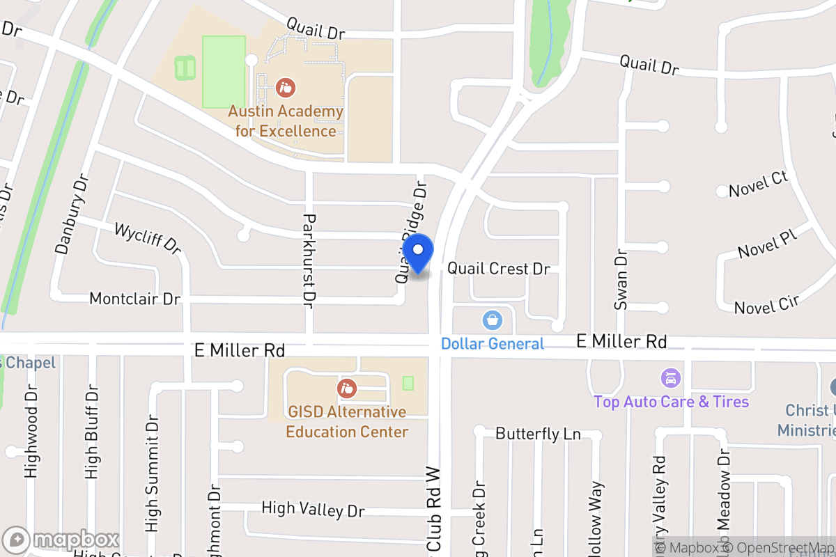Map of 1910 Quail Ridge Dr