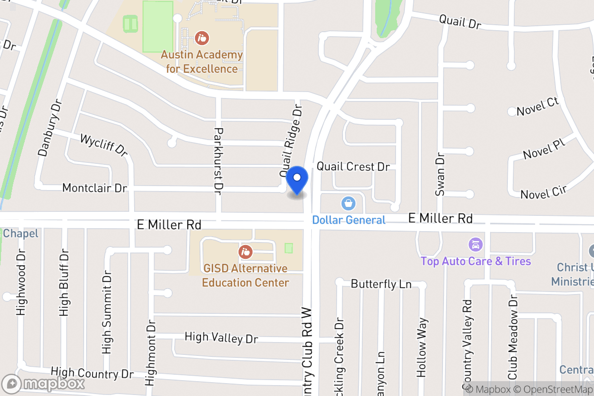 Map of 1918 Quail Ridge Dr