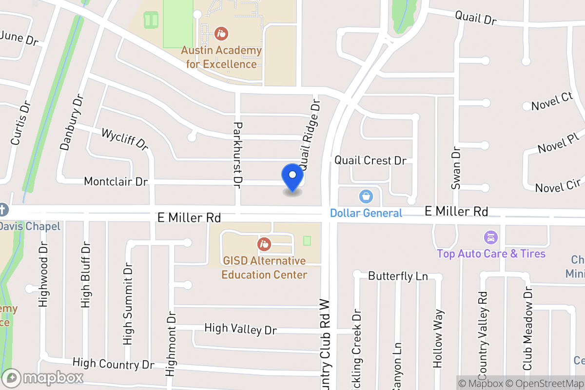 Map of 1222 Montclair Dr