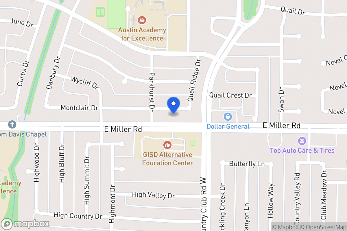 Map of 1214 Montclair Dr