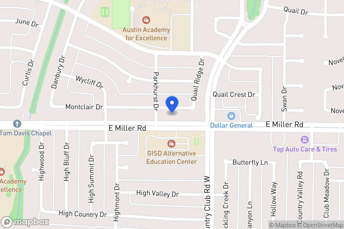 Map of 1210 Montclair Dr