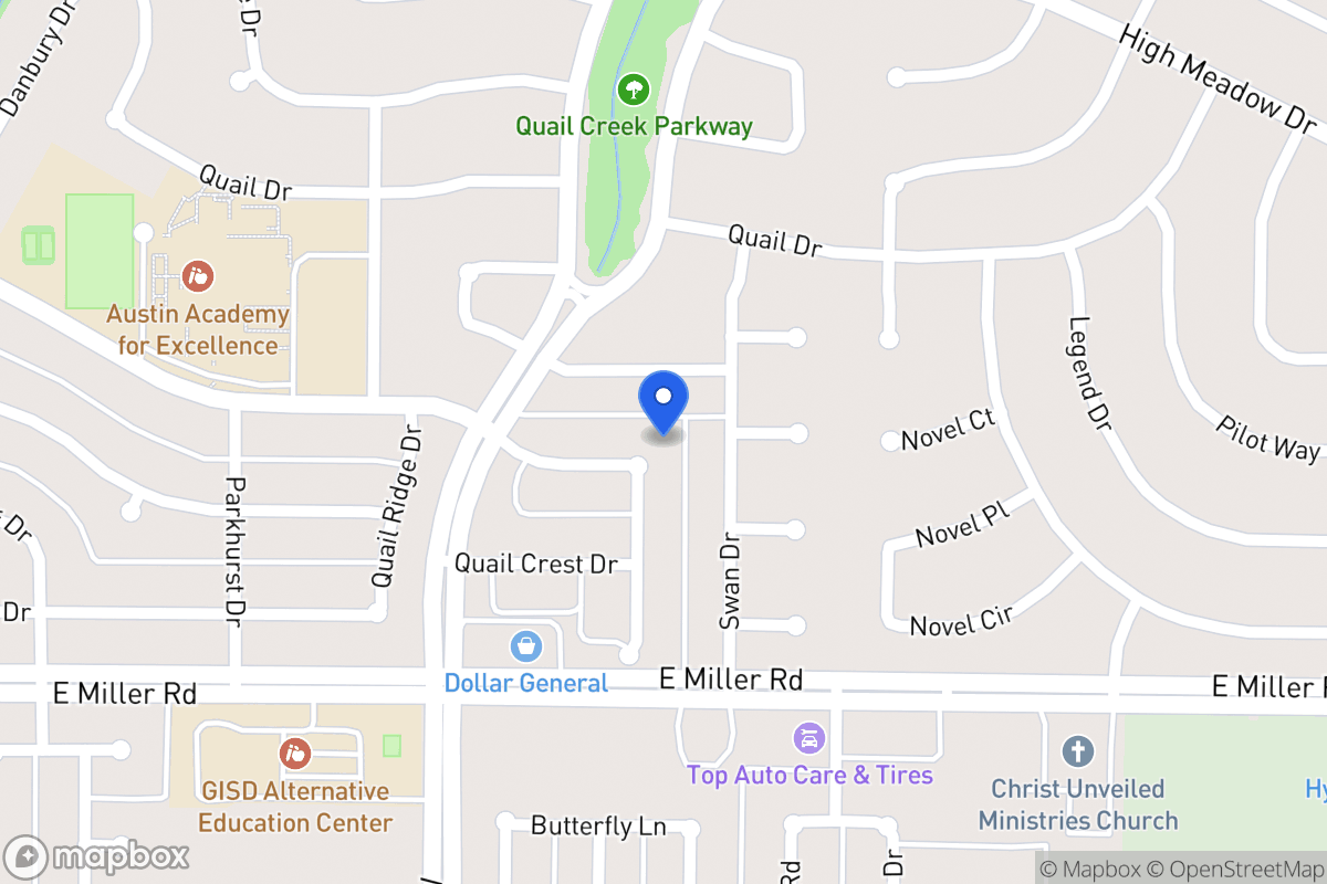 Map of 1802 Quail Hill Cir