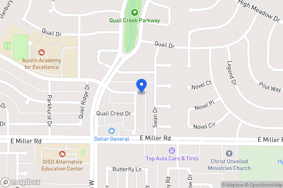 Map of 1806 Quail Hill Cir