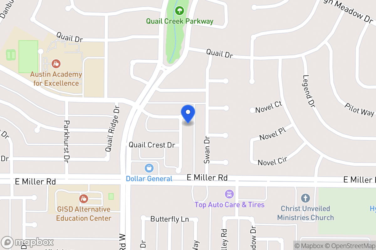 Map of 1810 Quail Hill Cir