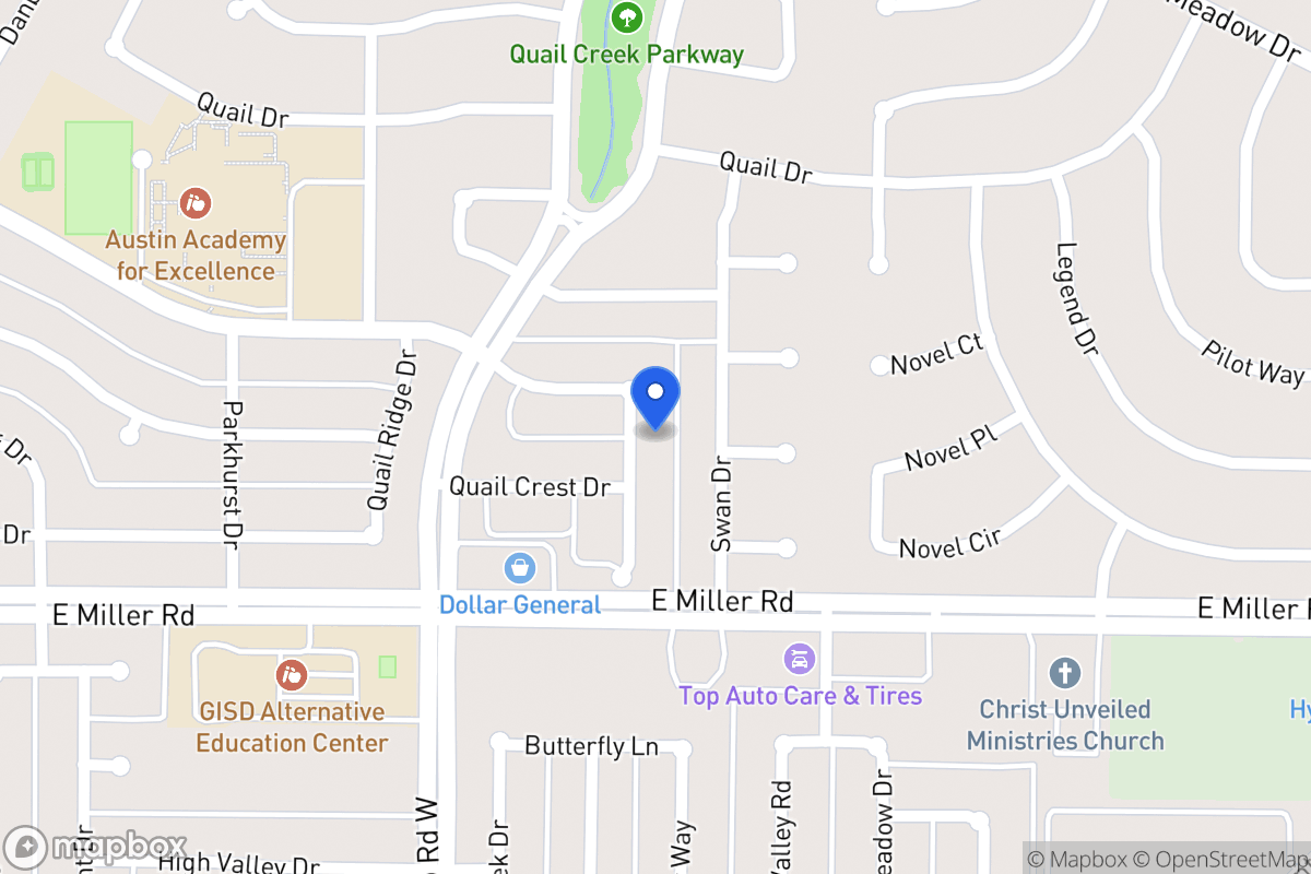 Map of 1814 Quail Hill Cir
