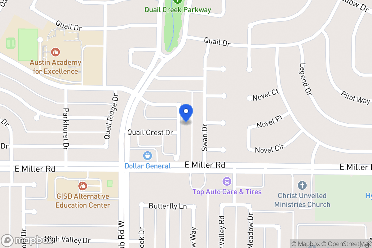 Map of 1818 Quail Hill Cir