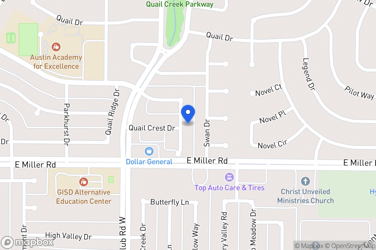 Map of 1822 Quail Hill Cir