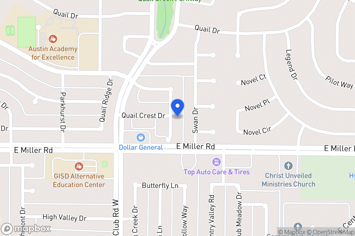 Map of 1902 Quail Hill Cir