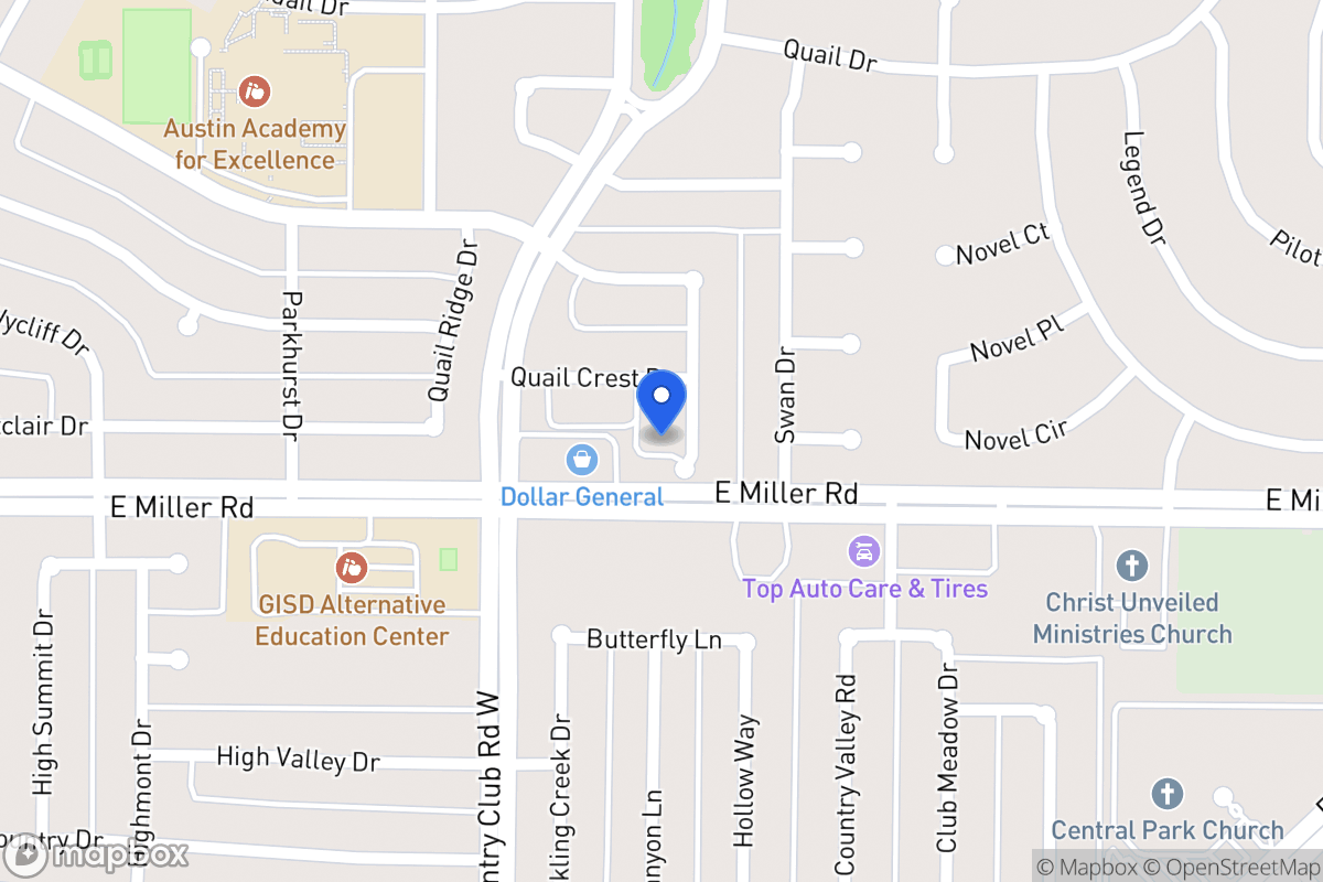 Map of 1913 Quail Hill Cir