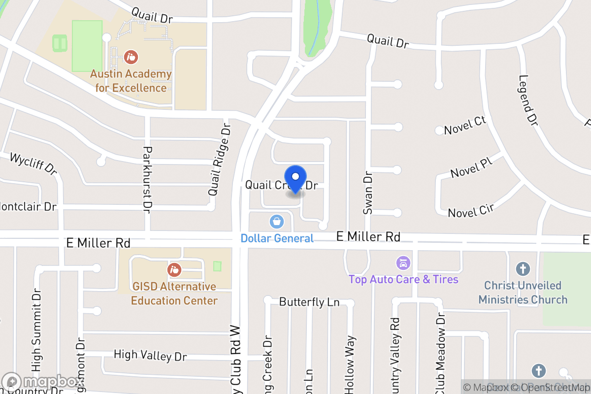 Map of 1418 Quail Crest Dr