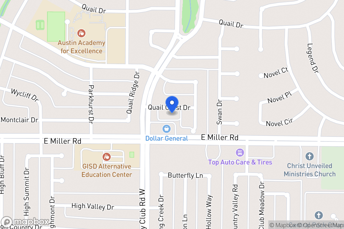 Map of 1414 Quail Crest Dr