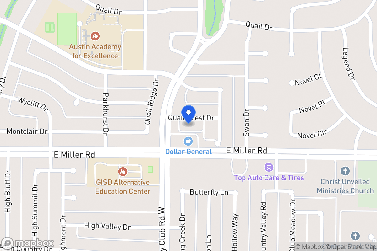 Map of 1410 Quail Crest Dr
