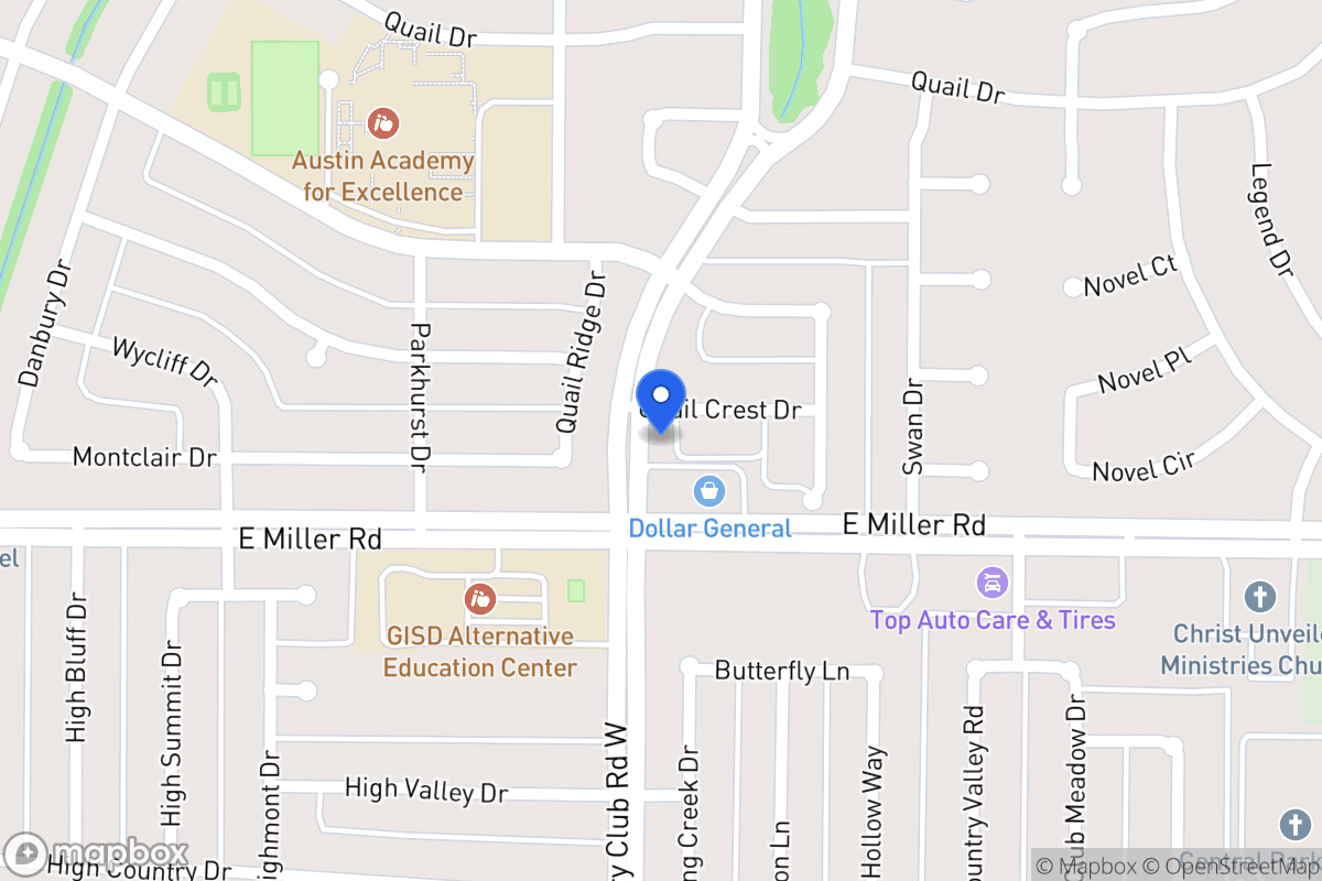 Map of 1402 Quail Crest Dr