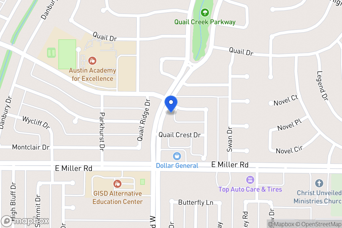 Map of 1402 Beverly Dr