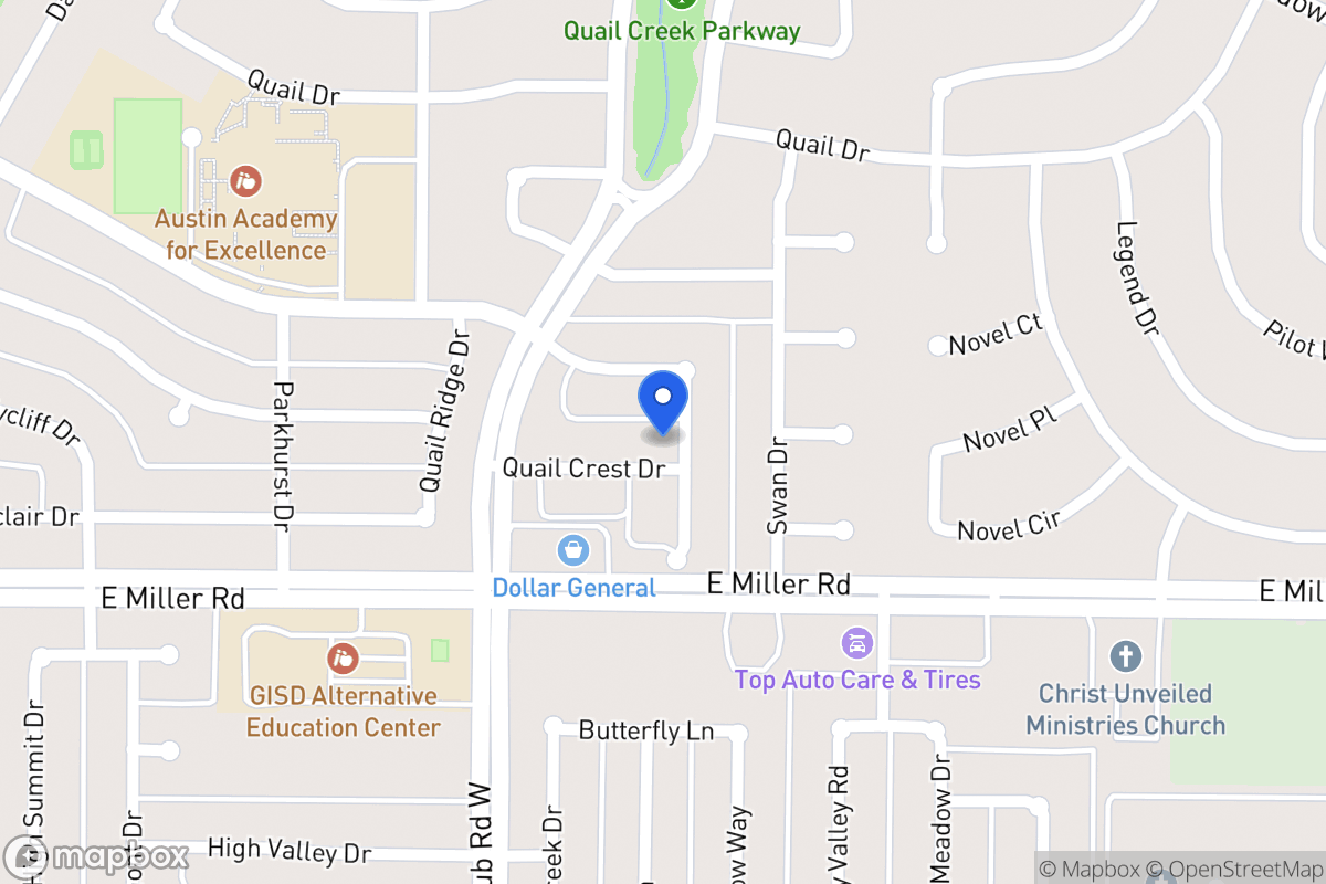 Map of 1425 Quail Crest Dr