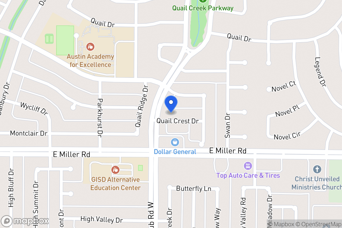 Map of 1405 Quail Crest Dr