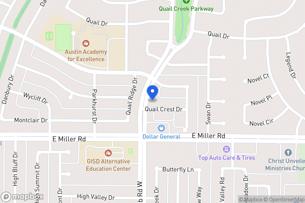 Map of 1401 Quail Crest Dr
