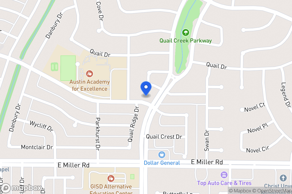 Map of 1317 Beverly Dr