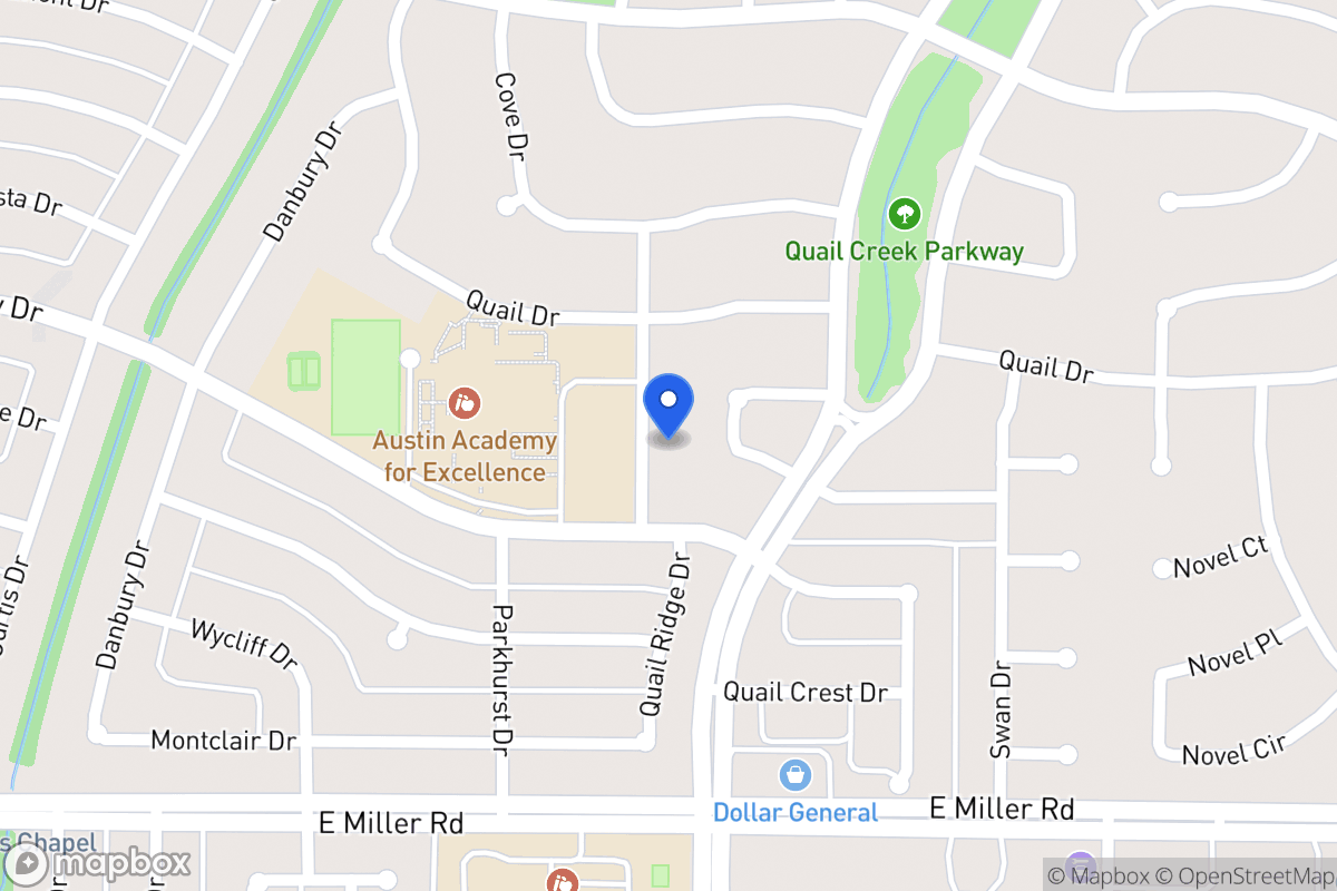 Map of 1722 Parkhurst Dr