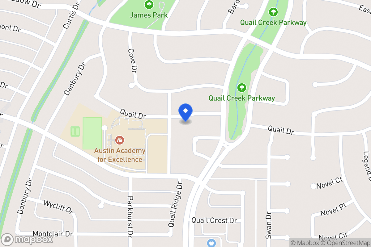 Map of 1302 Quail Dr