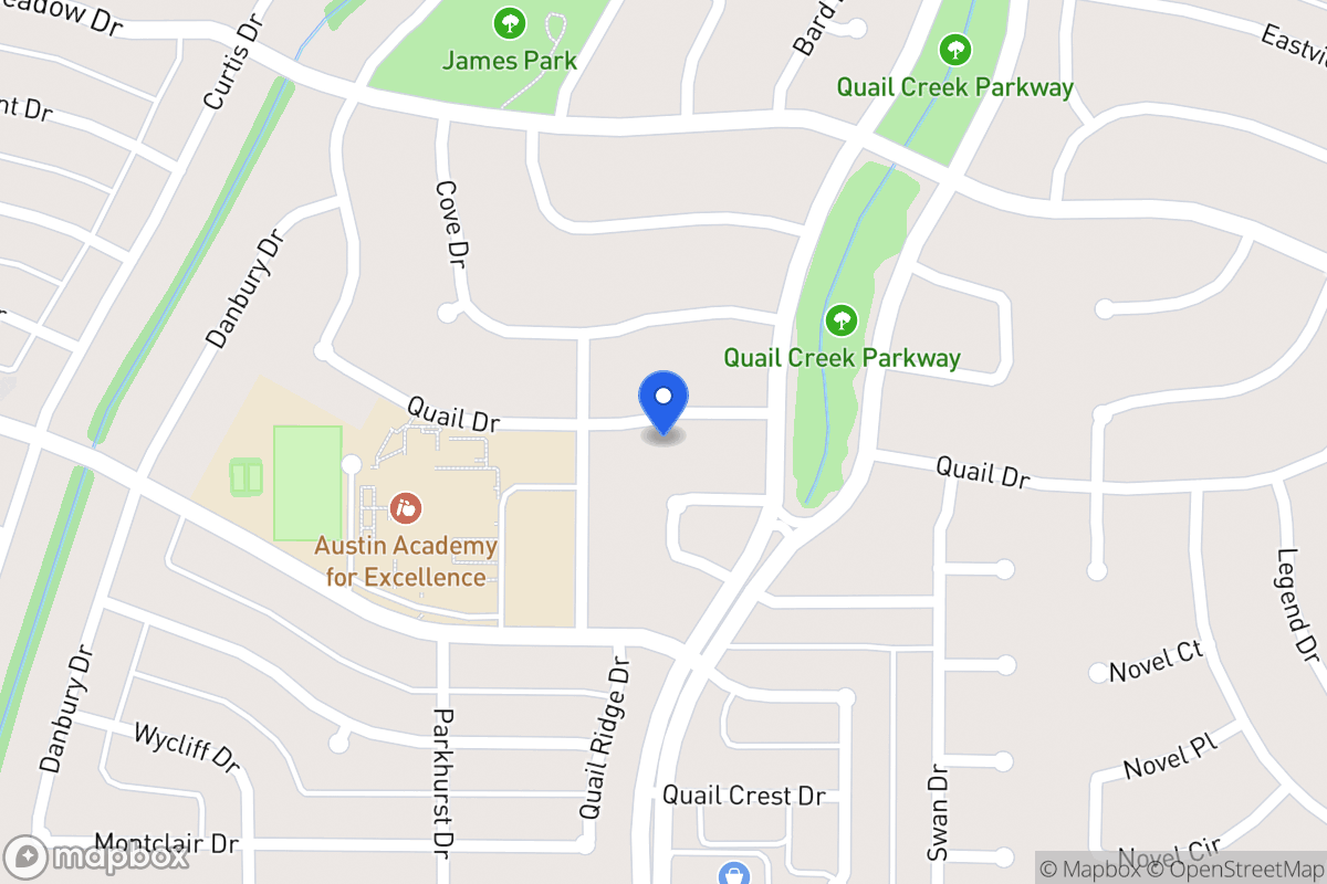 Map of 1306 Quail Dr
