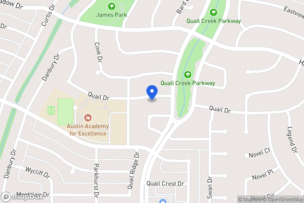 Map of 1310 Quail Dr