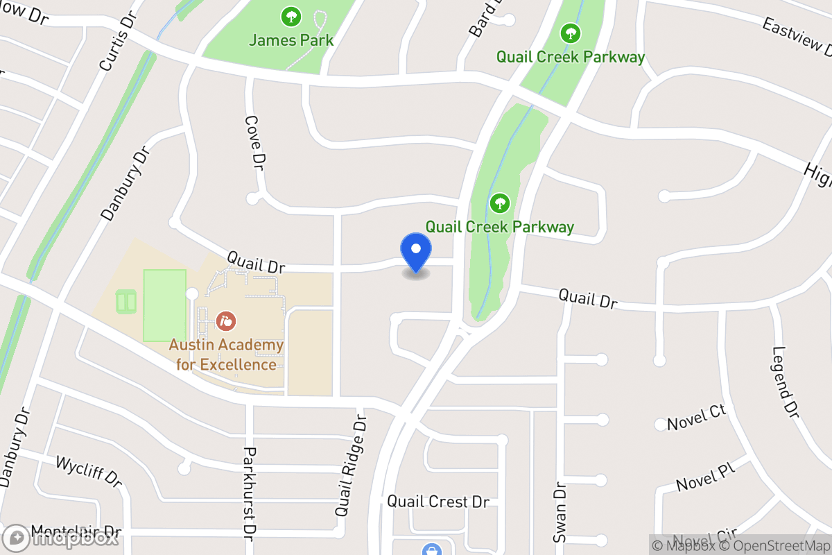 Map of 1314 Quail Dr