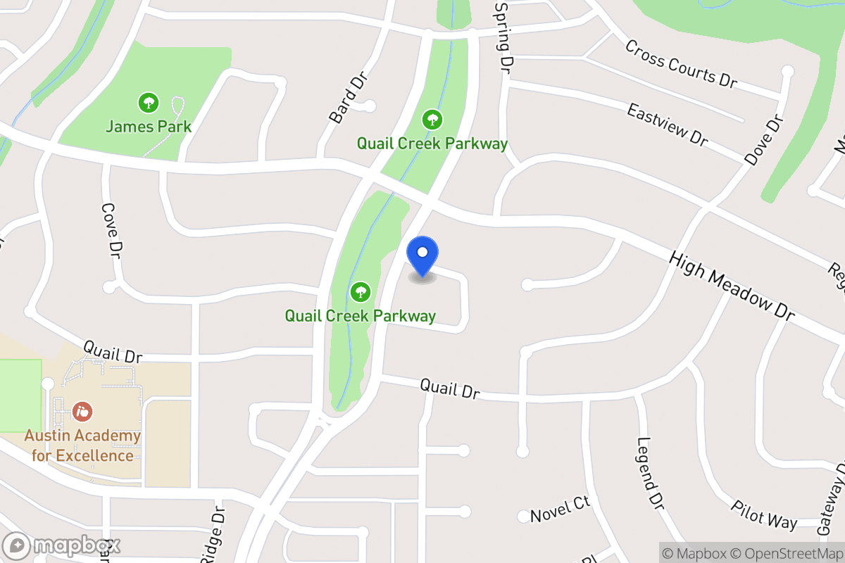 Map of 1406 Whippoorwill Dr
