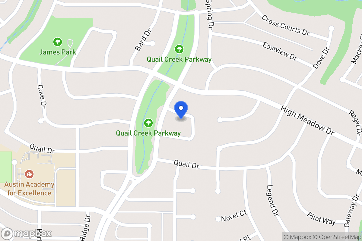 Map of 1410 Whippoorwill Dr