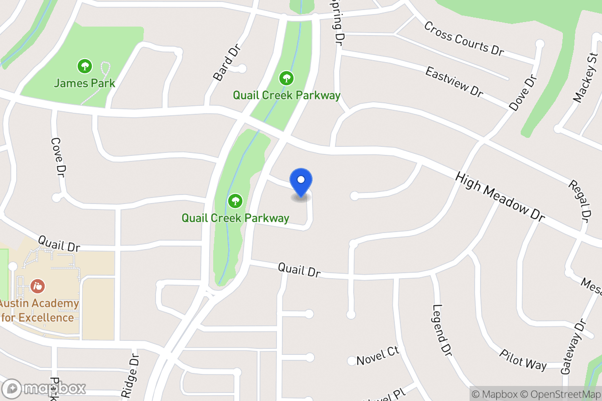 Map of 1414 Whippoorwill Dr
