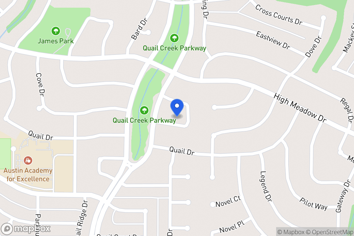 Map of 1413 Bob White Dr