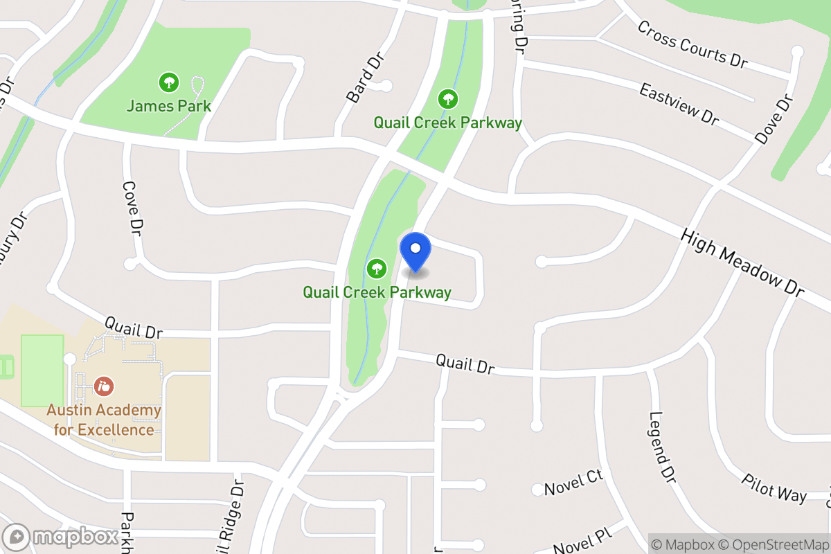 Map of 1401 Bob White Dr
