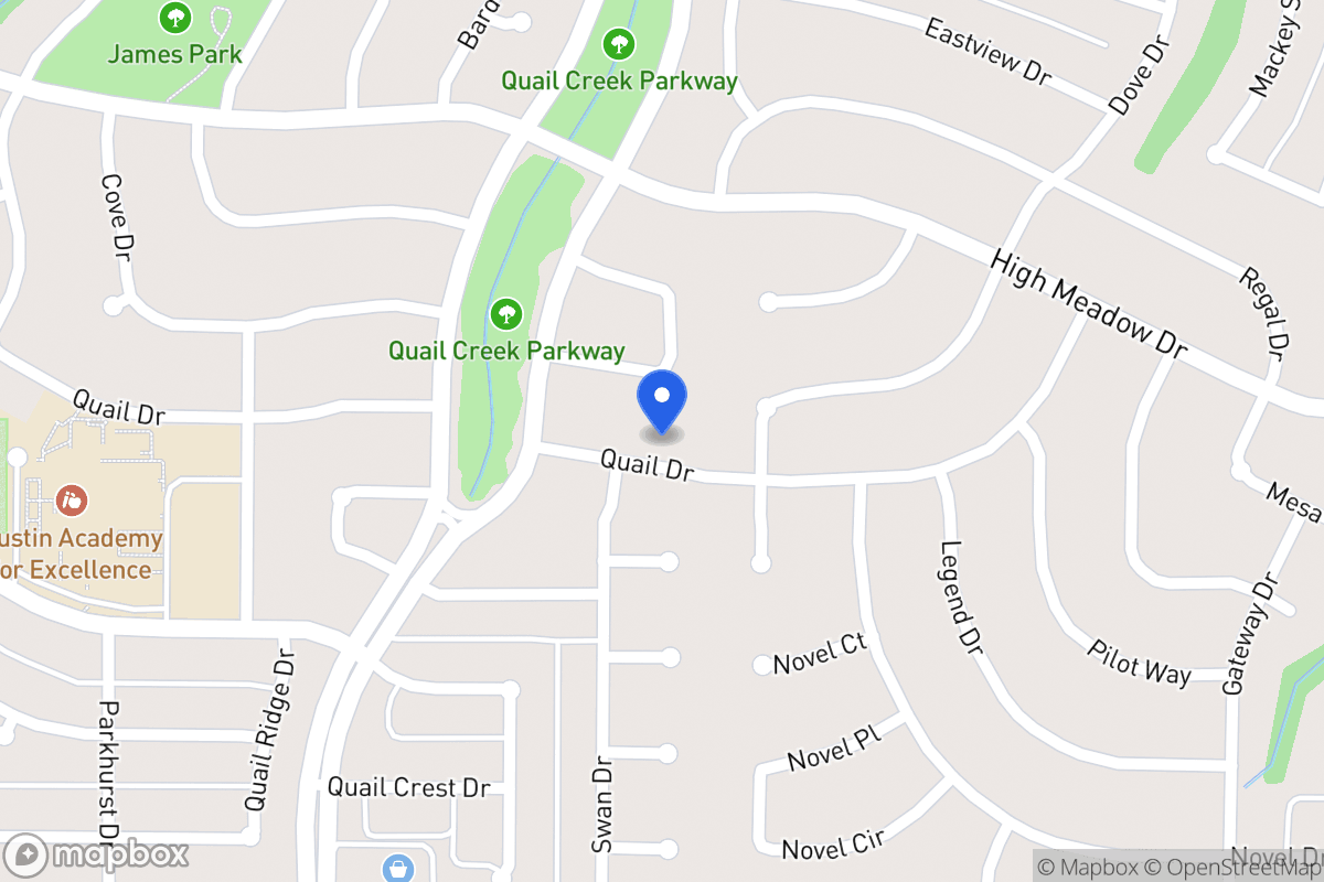 Map of 1421 Quail Dr