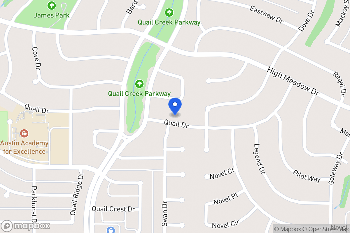 Map of 1417 Quail Dr