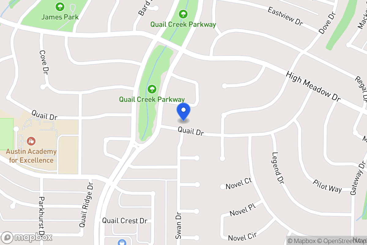Map of 1413 Quail Dr
